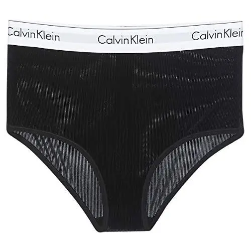 Produktbild: Calvin Klein Damen HIGH Waist Hipster Tanga,per Pack Schwarz (Black 001),40 (Herstellergröße:L)