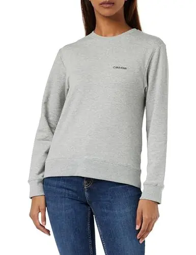 Produktbild: Calvin Klein L/S Sweatshirt Pullover, Damen, Grau (Grey Heather), L