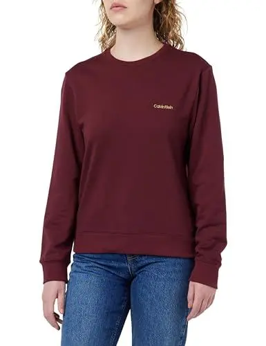 Produktbild: Calvin Klein Damen L/S Sweatshirt 43E 000QS7043E Pullover, Rot (Tawny Port), M