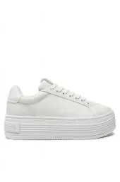 Produktbild: Calvin Klein Damen Plateau Sneaker Bold aus Leder, Weiß (Triple Bright White), 38