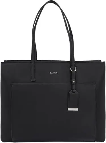 Produktbild: Calvin Klein Damen Shopper Must Medium mit Reißverschluss, Schwarz (Ck Black), Einheitsgröße