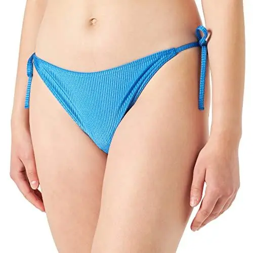 Produktbild: Calvin Klein Damen Side TIE Cheeky Bikini KW0KW01902 String-Seitenschnürung, Blau (Corrib River Blue), M