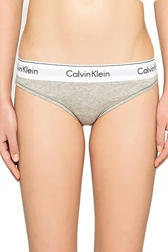 Produktbild: Calvin Klein Damen Slip Bikini Form Unterwäsche, Grau (Grey Heather), S