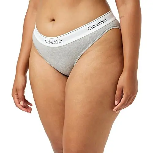 Produktbild: Calvin Klein Damen Slip Bikini Form Unterwäsche, Grau (Grey Heather), XS