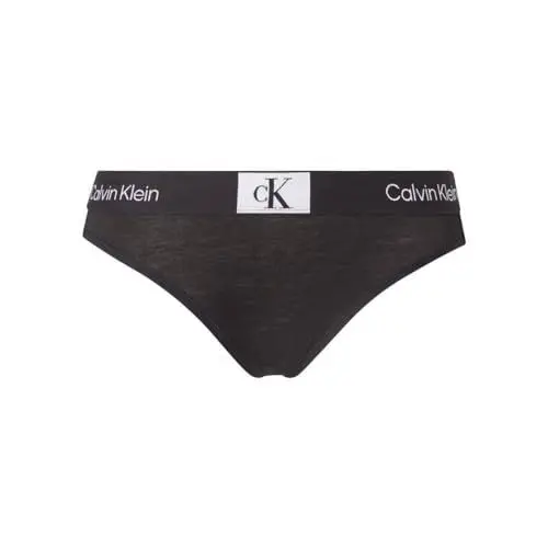 Produktbild: Calvin Klein Damen Slip Bikini Form aus Baumwolle mit Stretch, Schwarz (Black), M