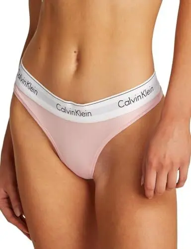 Produktbild: Calvin Klein Damen String Thong Unterwäsche, Rosa (Buff Pink), XL