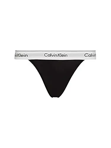 Produktbild: Calvin Klein Damen Slip Bikini Form High Leg mit Stretch, Schwarz (Black), M