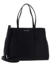 Produktbild: Calvin Klein Damen Tote Bag Tasche Ck Must Medium mit Innentaschen, Schwarz (Ck Black), Einheitsgröße