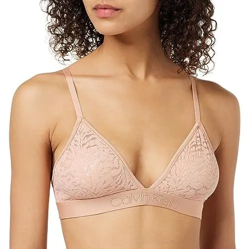 Produktbild: Calvin Klein Damen Unlined Triangle 000QF7491E Triangel (Bikinioberteil), Beige (Stone Grey), XS