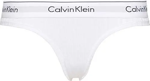 Produktbild: Calvin Klein Damen Unterwsche im Bikini-Stil, Rippstrick_weiß, 42