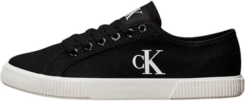Produktbild: Calvin Klein Damen Vulcanized Sneaker Essential Low Top, Schwarz (Black/Bright White), 38