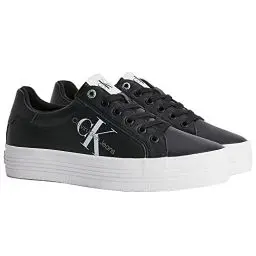 Produktbild: Calvin Klein Damen Vulcanized Sneaker Flatform Laceup Plateau, Schwarz (Black), 40