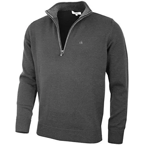 Produktbild: Calvin Klein Golf Herren Baumwollpullover - Holzkohle - XL