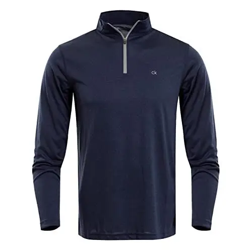 Produktbild: Calvin Klein Golf Herren Harlem 1/4 Zip Pullover - Marine Marl - XXL