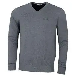 Produktbild: Calvin Klein Golf Herren V-Ausschnitt-Tour Sweater - Grau Marl - L