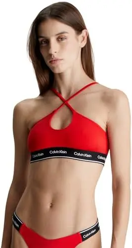 Produktbild: Calvin Klein Damen Bikini Oberteil Halter Bralette ohne Bügel