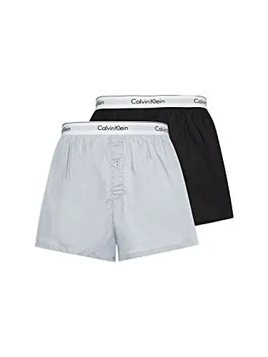 Produktbild: Calvin Klein Herren Boxershorts Unterhosen, Mehrfarbig (Black/Grey Heather), M
