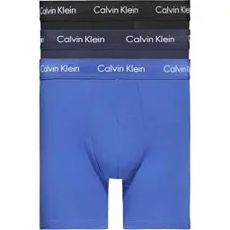 Produktbild: Calvin Klein Herren Boxer Briefs aus Baumwolle mit Stretch, Mehrfarbig (Black/Blueshadow/Cobaltwater Dtm Wb), M