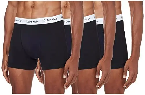 Produktbild: Calvin Klein Herren Boxershorts Low Rise TRUNK, 3er Pack U2664G, Ohne Eingriff, Mehrfarbig ( Schwarz (001 Black) ) - Large