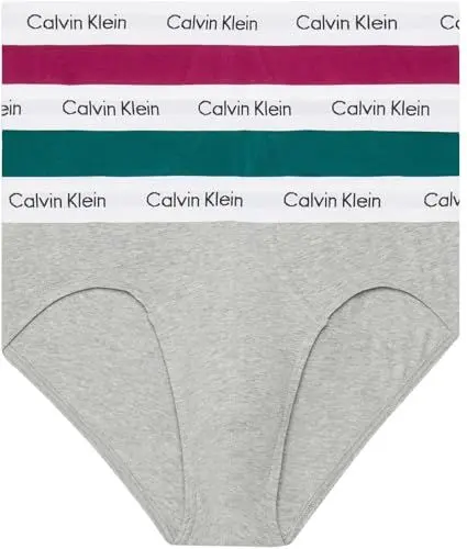 Produktbild: Calvin Klein Herren 3er Pack Hip Briefs Unterhosen Baumwolle mit Stretch