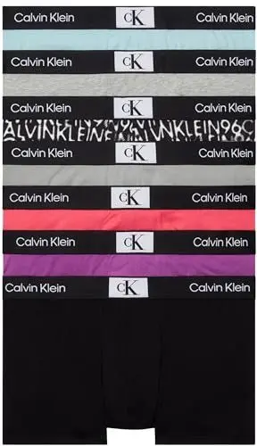 Produktbild: Calvin Klein Herren 7er Pack Boxershorts Trunks Baumwolle mit Stretch