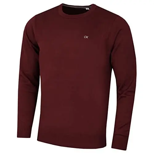 Produktbild: Calvin Klein Herren Baumwolle Sweater - Burgundy - L