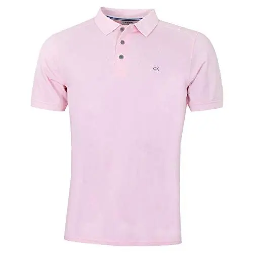 Produktbild: Calvin Klein Herren Campus 3 Knopf Kragen Polo Hemd - Babyrosa - M