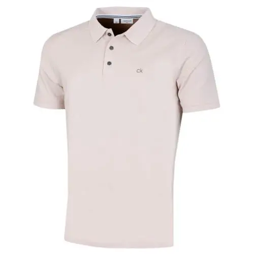 Produktbild: Calvin Klein Herren Campus 3 Knopf Kragen Polo Hemd - Stein - L