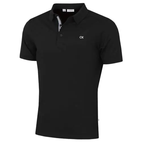 Produktbild: Calvin Klein Herren Campus Sport Stretch Golf Poloshirt - Schwarz Sport - L