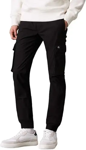 Produktbild: Calvin Klein Herren Cargo Hose Skinny Fit mit Taschen, Schwarz (Ck Black), 32W