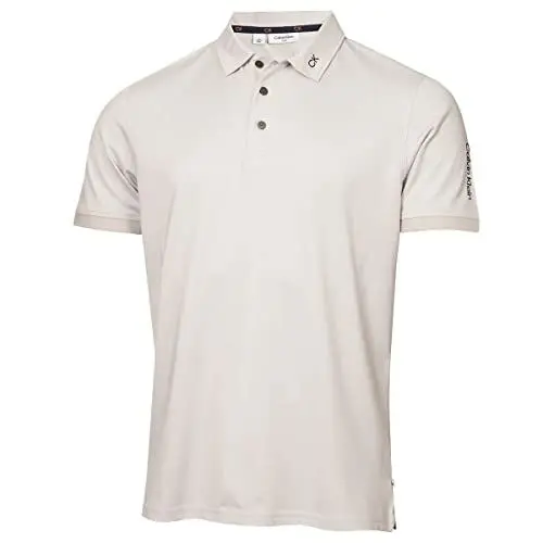 Produktbild: Calvin Klein Herren Concord nachhaltige Golfpolo Hemd - Pale Silber Marl - XL