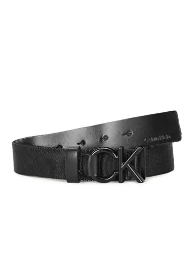 Produktbild: Calvin Klein Herren Gürtel Ck Metal Minimal Webbing 30Mm Gewebt