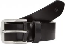Produktbild: Calvin Klein Herren Gürtel Classic Flat aus Leder, Black (Schwarz), 95 cm
