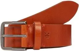 Produktbild: Calvin Klein Herren Gürtel Classic Flat aus Leder, Cognac (Braun), 100 cm