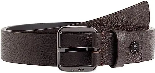 Produktbild: Calvin Klein Herren Gürtel Concise 3,5 cm Ledergürtel, Braun (Dark Brown Pebble), 85