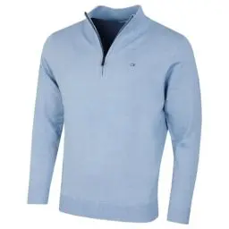 Produktbild: Calvin Klein Herren Heather Half Zip Pullover - Blau/Marineblau - L