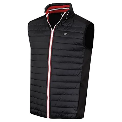 Produktbild: Calvin Klein Herren Hybrid CK Insulate Leichte Weste - Schwarz/Rot - XL