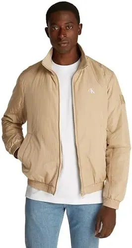 Produktbild: Calvin Klein Herren Jacke Padded Harrington Warm, Beige (Travertine), S