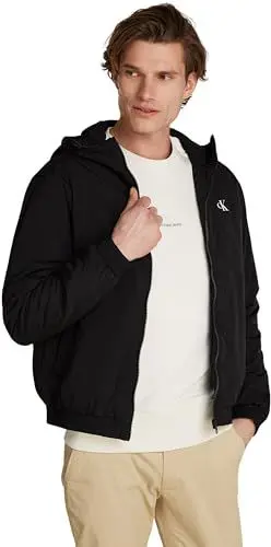 Produktbild: Calvin Klein Jeans Herren Jacke Padded Hooded Übergangsjacke, Schwarz (Ck Black), M