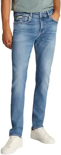 Produktbild: Calvin Klein Herren Jeans Hose Skinny mit Stretch, Blau (Denim Light), 34W/33L