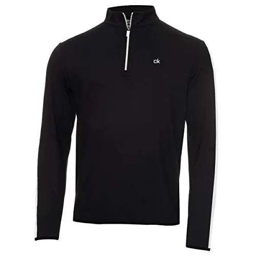 Produktbild: Calvin Klein Herren Pullover mit gestreiften Ärmeln Newport - Schwarz/Weiß - M.
