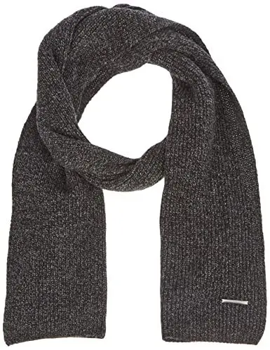 Produktbild: Calvin Klein Herren Pyramid Plaque Wool Scarf 35X180 K50K510046 Schals, Schwarz (Ck Black), OS