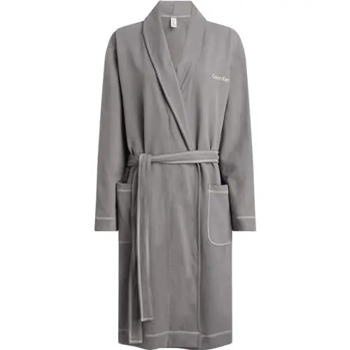 Produktbild: Calvin Klein Herren Robe 000NM2504E Bademäntel, Grau (Charcoal Grey), S-M