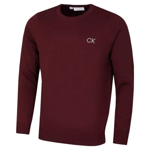 Produktbild: Calvin Klein Herren Rundhals Tour Pullover - Burgundy - XL