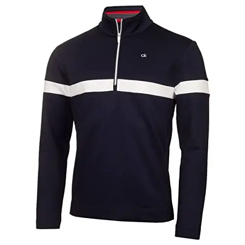 Produktbild: Calvin Klein Herren Scale CK Insul-Lite 1/2 Zip Golfpullover - Marine - M