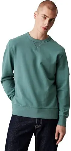 Produktbild: Calvin Klein Jeans BADGE CREW NECK Sweatshirts Herren, Blau (North Atlantic), XXL