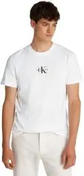 Produktbild: Calvin Klein Jeans Herren Monologo Tee J30j325649 Langarmhemd, Weiß (Bright White), L
