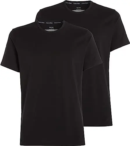 Produktbild: Calvin Klein Herren T-Shirts Kurzarm Crew Neck Rundhalsausschnitt, Schwarz (Black), XL