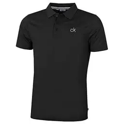 Produktbild: Calvin Klein Herren Zentral Eco Leichte Golf-Polo-Hemd - Schwarz - M