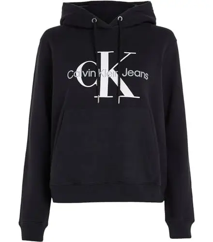 Produktbild: Calvin Klein Jeans CORE MONOLOGO HOODIE Hoodies Damen, Schwarz (Ck Black), S